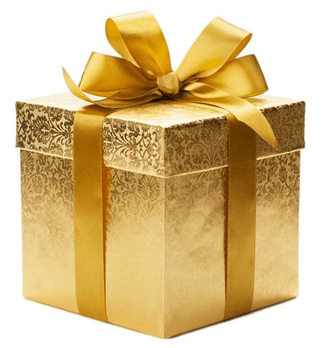 gift box gold png